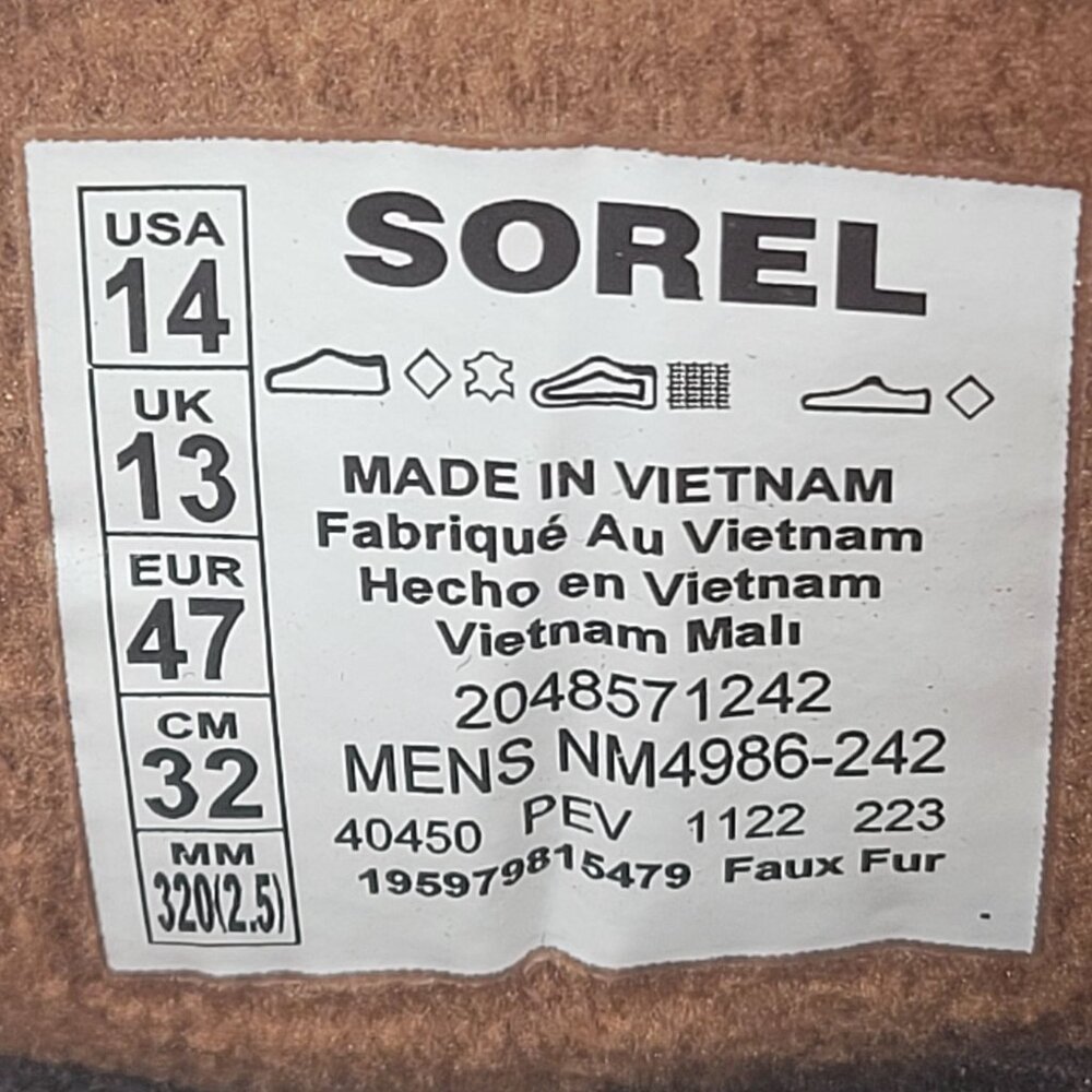 Sorel Cheyanne Metro II Sneak WP Men's Sneaker Boots NM4986-242 US Size 14 NWB - Picture 11 of 11